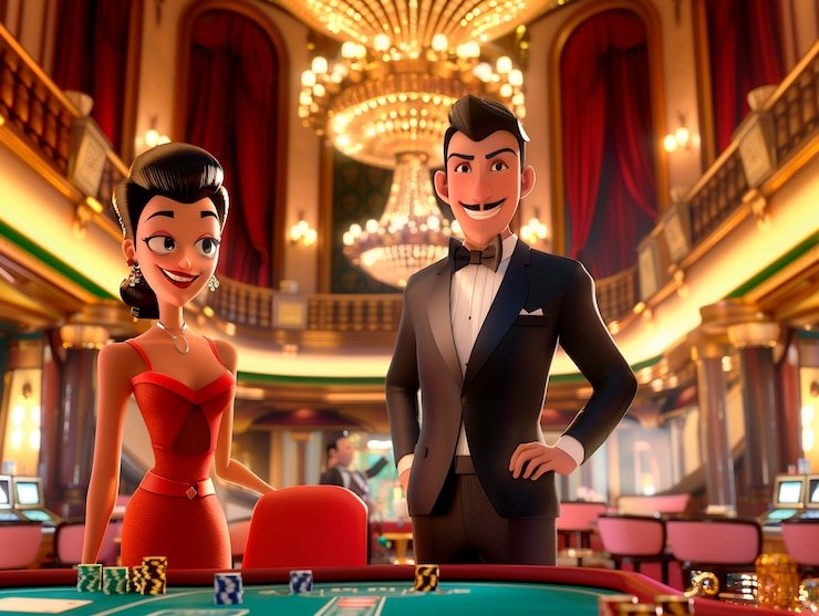 Suasana live casino hopengslot dengan dealer nyata melalui siaran video langsung
